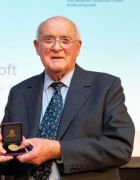 John Ravenscroft receiving HTA Pearson Memorial medal